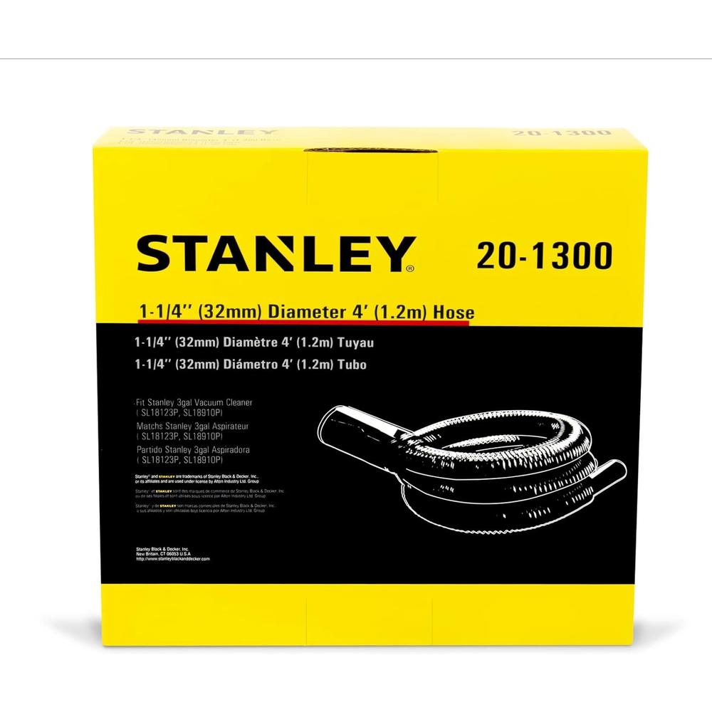 Stanley 20-1300 4-Foot Wet and Dry Vacuum Hose Black