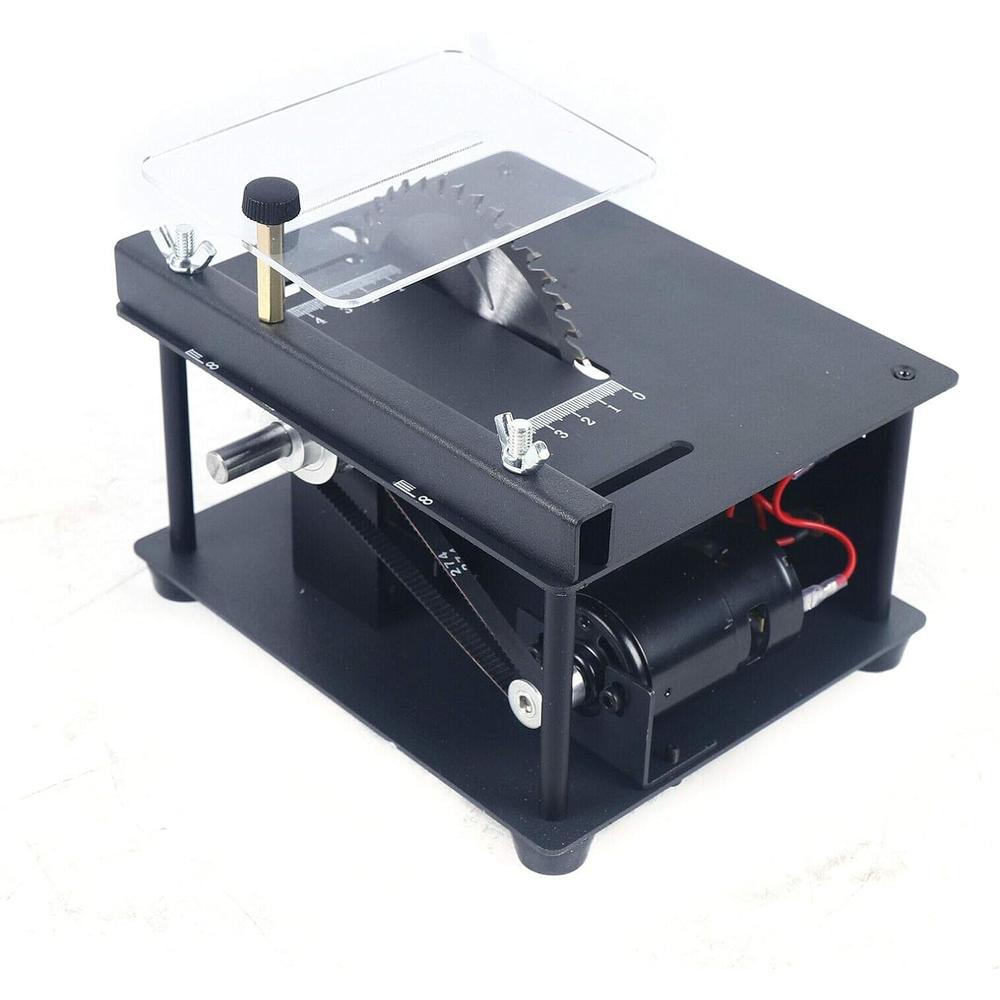 Botshop 10000/min Multi-Functional Table Saw Miniature Precision Electric Curve Table Saw Mini Desktop Saw Household Table Saw for DIY