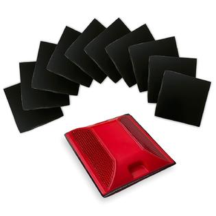 Generic Adhesive Sticky Pads for Road Reflectors, Pack of 10, 4 4 inch  Butyl Pads, Sticks to Street, Pavement and Asphalt