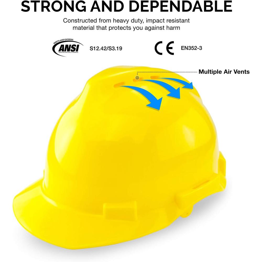 NEIKO 53880A Forestry Helmet for Safety with Shield and Earmuffs, Chainsaw Helmet with Face Shield, Hard Hat Safety Gear Equipm