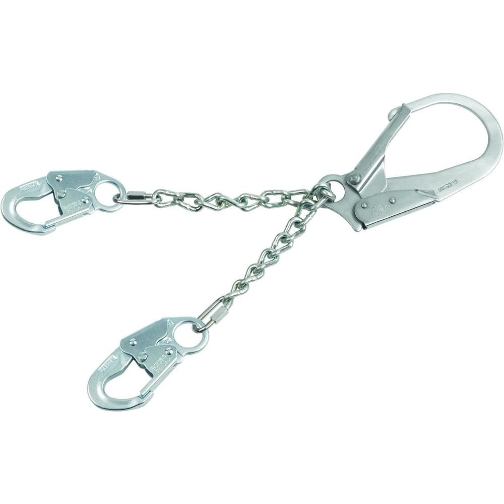 3M Protecta PRO 1350200 22" Chain Rebar Assembly For Positioning, Steel Rebar Hook At Center, Snap Hooks At Leg Ends, 310 lb.