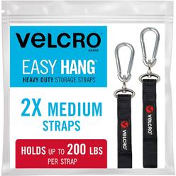 Velcro VEL-30687-USA Easy Hang Heavy Duty Straps Garage Storage and Organization, Extension Cord Holder, Pool Hoses, Tools, Shed, 2pk