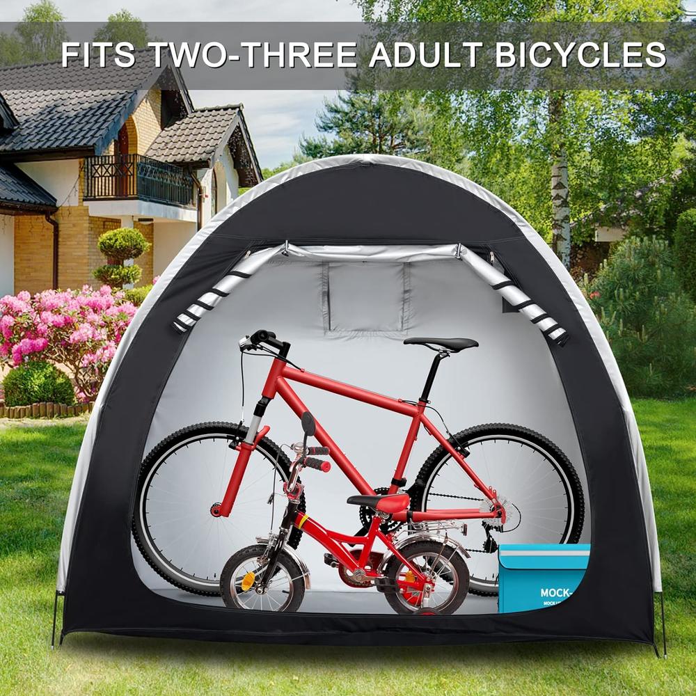VASALAID Bike Cover Storage Tent Heavy Duty Storage Tent Durable Polyester Waterproof Anti-Dust Portable Foldable Outdoor Tools Storage