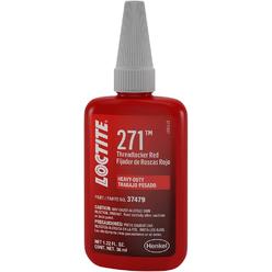 Loctite 271 Threadlocker for Automotive: High-Strength, High-Temp, Fluorescent, Anaerobic | Red, 36mL Bottle (PN: 37479-492142)