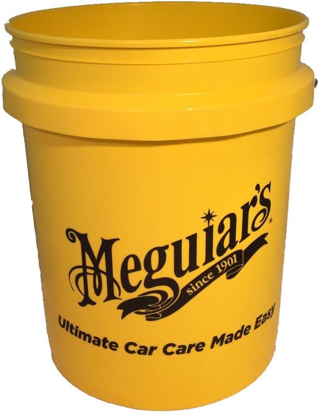 Auto-Style Meguiar's ME RG203 Yellow Large Car Wash Bucket 5US Gallon