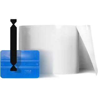VViViD Clear Paint Protection Bulk Vinyl Wrap Film 6 inch Including 3M Squeegee and Black Felt Applicator (6 inch x 300 inch)