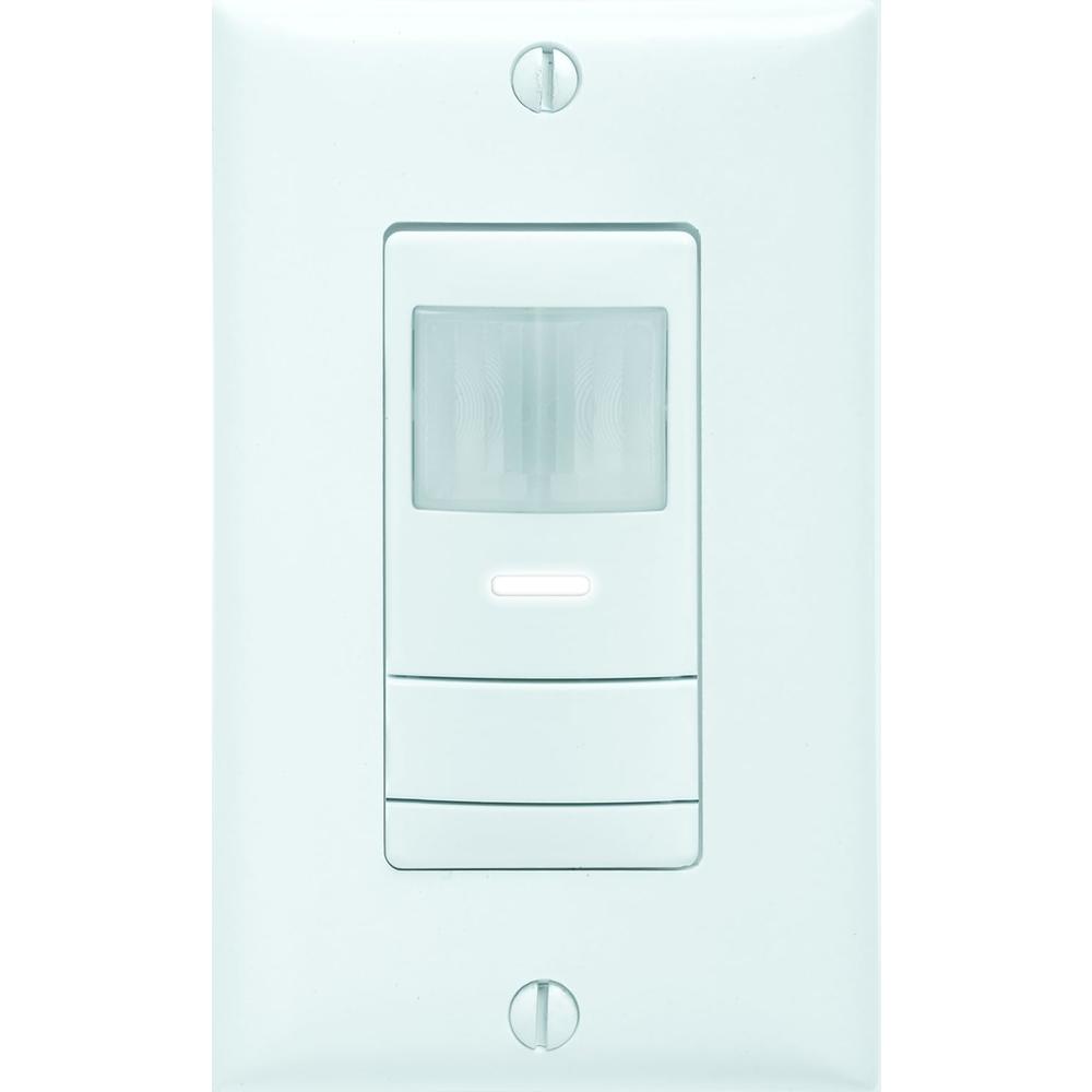 Sensor Switch WSX PDT WH LED Wall Switch Occupancy sensors, Single Relay, White