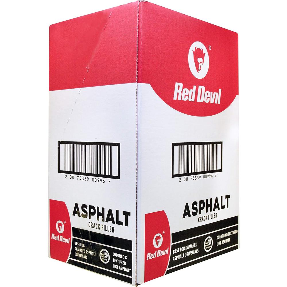 Red Devil 0637 Acrylic Asphalt Crack Filler Sealant, 4 Pack, Black, 4 Pack