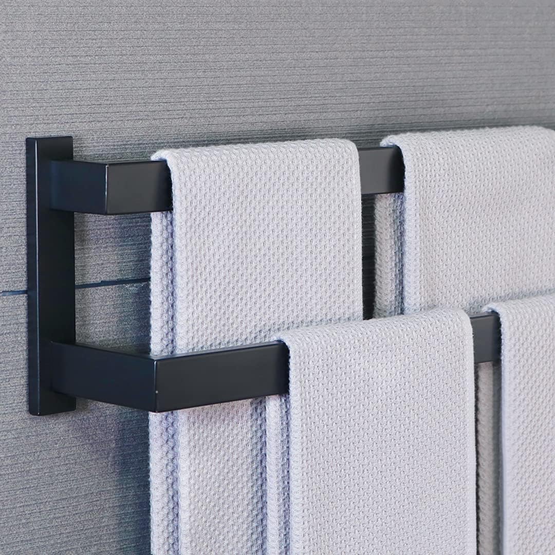 Alise Bathroom Double Towel Bar Towel Rack Wall Mount Towel Holder 20-Inch,GOY2500-B SUS304 Stainless Steel Matte Black