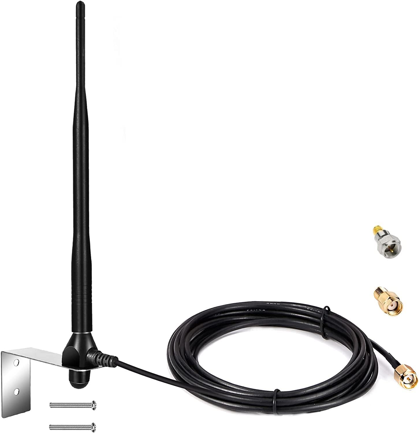 Nelawya Smart Gate Door Opener Antenna 433.92 MHz Long Range Receiver 10 feet Low Loss Cable Antenna Compatible with All Series