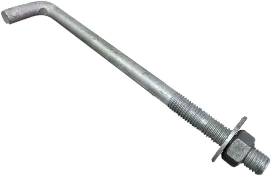 Grade 2 Hard-to-Find Fastener 014973147518 Anchor Bolts,3/4-10 x 12, count of 10 , Gray