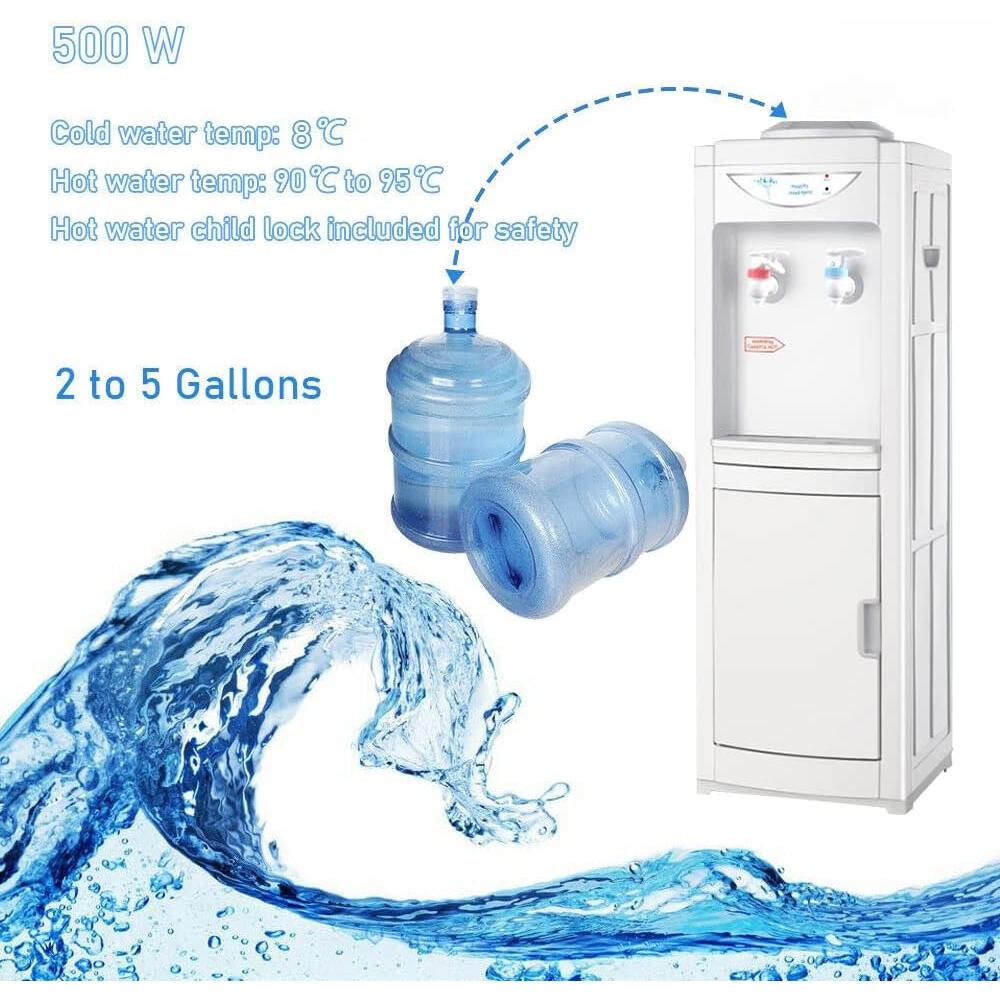 willow92 Top Loading Water Cooler Dispenser, 5 Gallon Bottles Hot