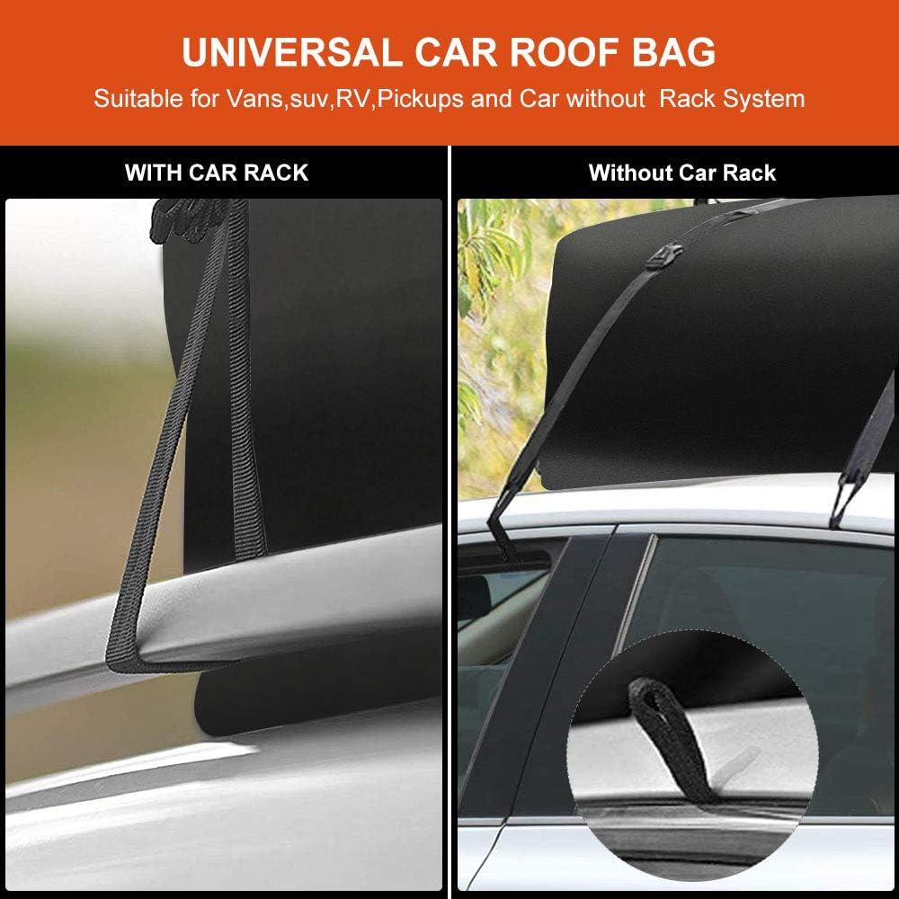 ISWEES Rooftop Cargo Carrier,Car Storage,Roof Rack Cargo Carrier for All Vehicle with/Without Racks , Vehicle Automotive Waterproof ,