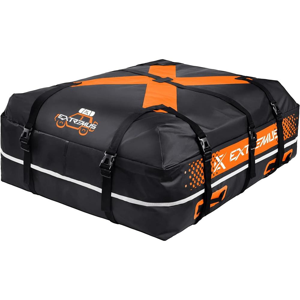 Extremus ExplorationX Rooftop Cargo Carrier Bag-15 Cu Ft, 100% Waterproof Car Top Carrier, Abrasion Resistant 840D PVC, High-Frequency W