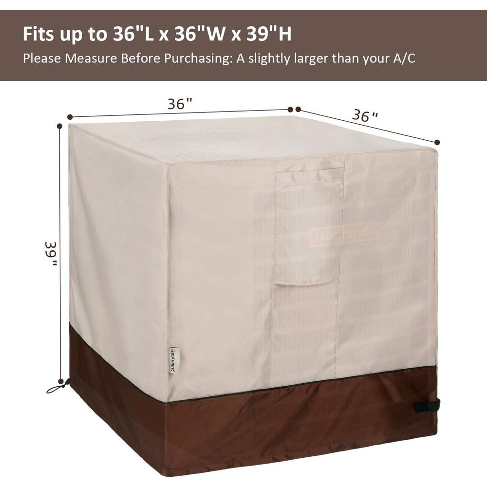 Bestalent AC Cover for Air Conditioner Cover Outside Units Fits up to 36 x 36 x 39 inches