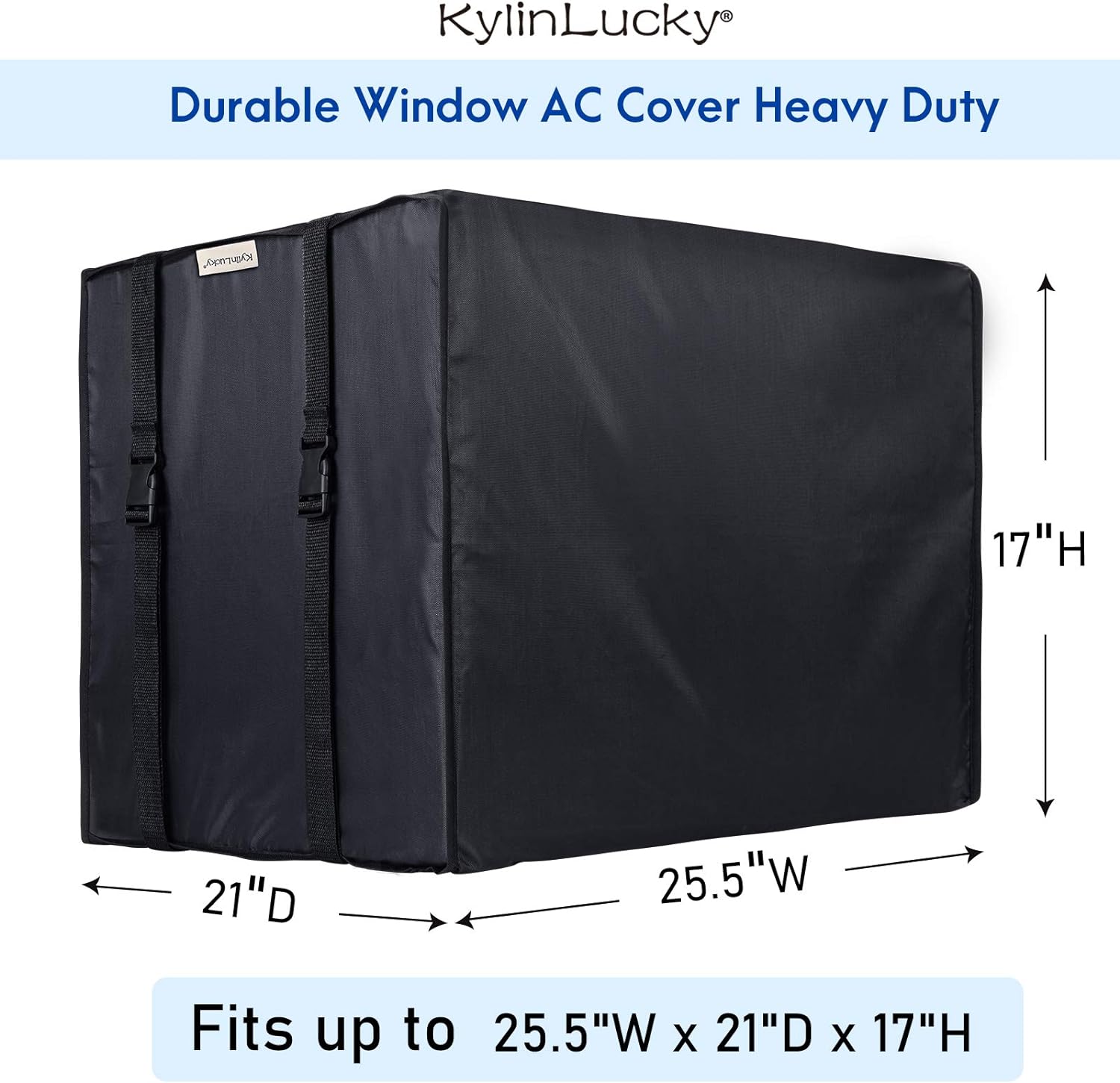 KylinLucky Window Air Conditioner Cover Outdoor - Outside Window AC Unit Cover (25.5W x 21D x 17H inches )