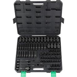 Denali Amazon Brand -  80-Piece 3/8-Inch Drive Impact Socket Set, SAE/Metric Size, Includes Star and Inverted Star with Carrying Case