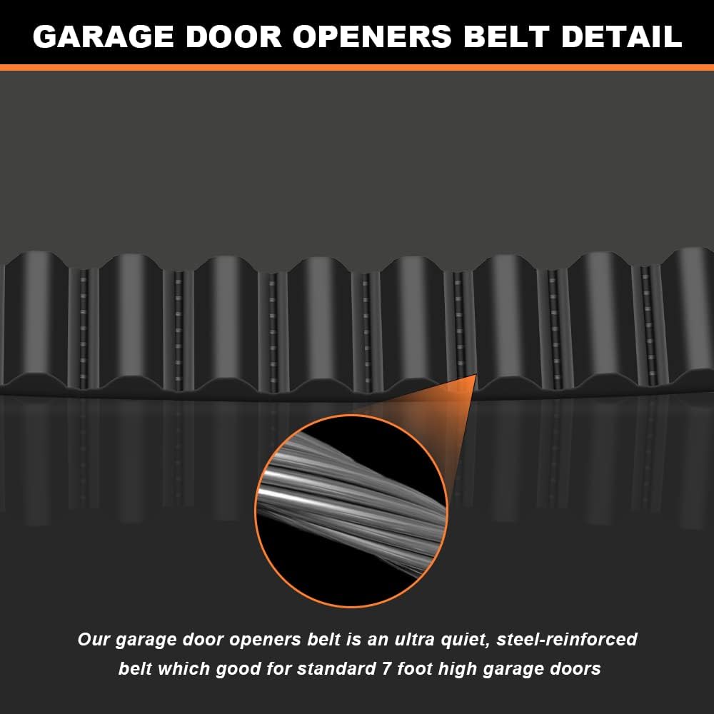 Marketty Drive Belt 41A5250 Garage Door Openers Belt, 7ft Height Door Garage Belt Garage Door Opener Belt, Replacement Belt