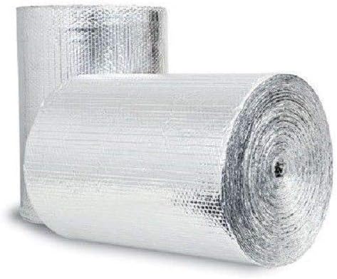 US Energy Products Double Bubble Reflective Foil Insulation: (48 in X 10 Ft Roll) Industrial Strength, Commercial Grade, No Tear, Radiant Barrier