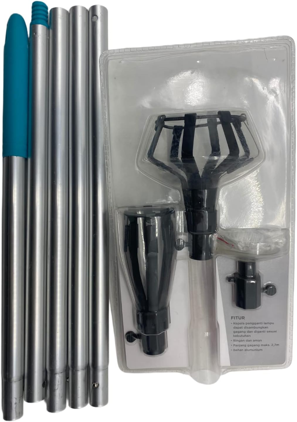 Luxet Foldable Light Bulb Changer for High Ceilings with Pole