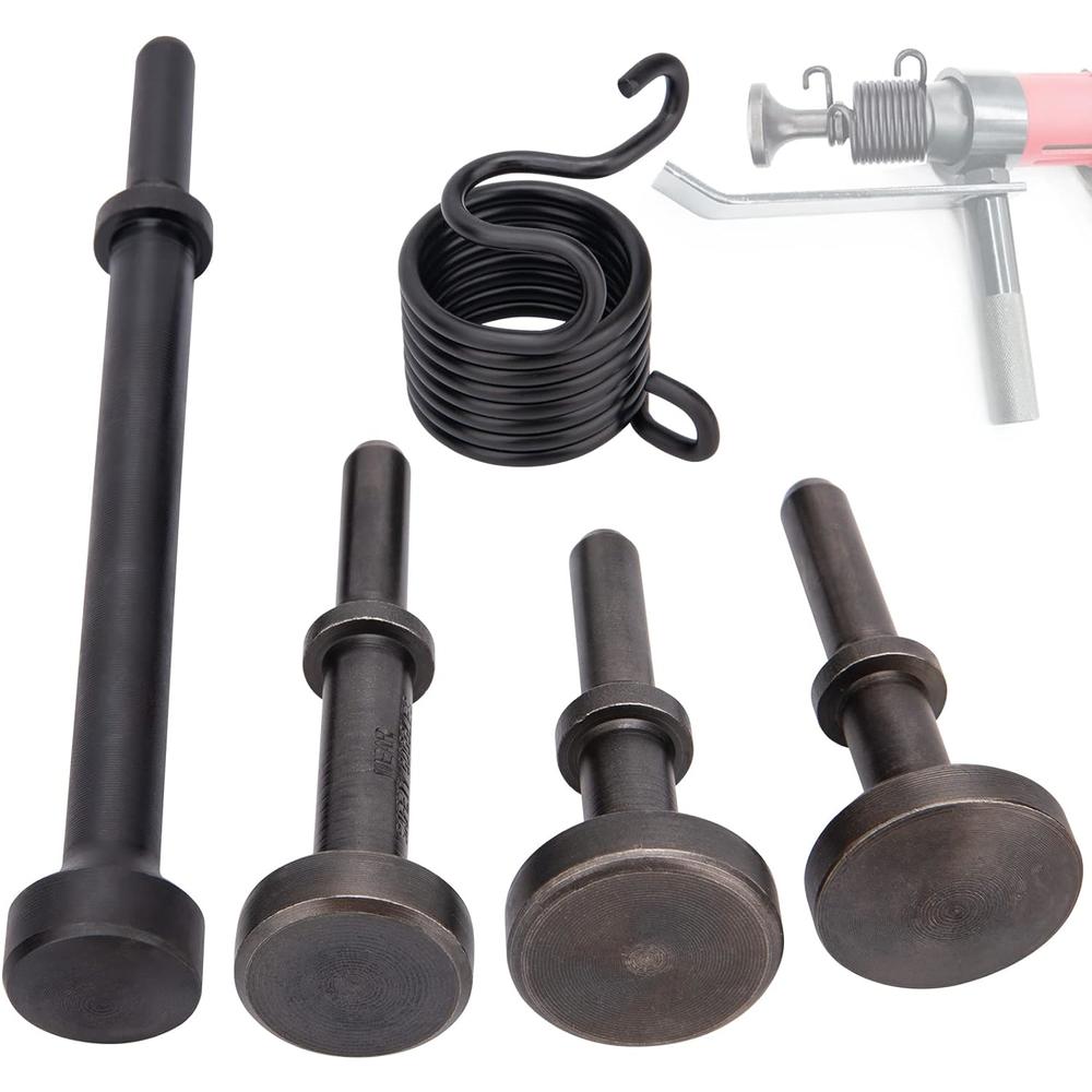 ZMCYNG.OEM Smoothing Air Hammer Bits Set, 5Pcs Smoothing Air Hammer Tool Kit Air Hammer Accessories Extended Length Pneumatic Chisel Bits