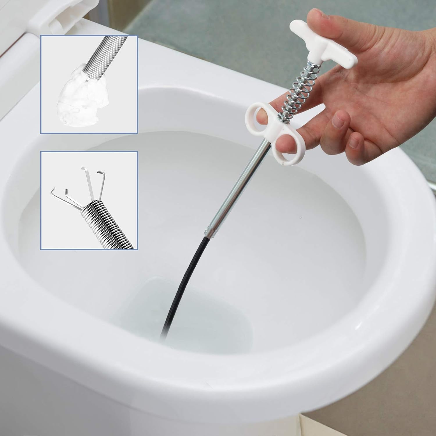 Miai Home Flexible Sink Grabber Reacher Tool With 4 Claws Retractable Clean  Claw for Litter Pick