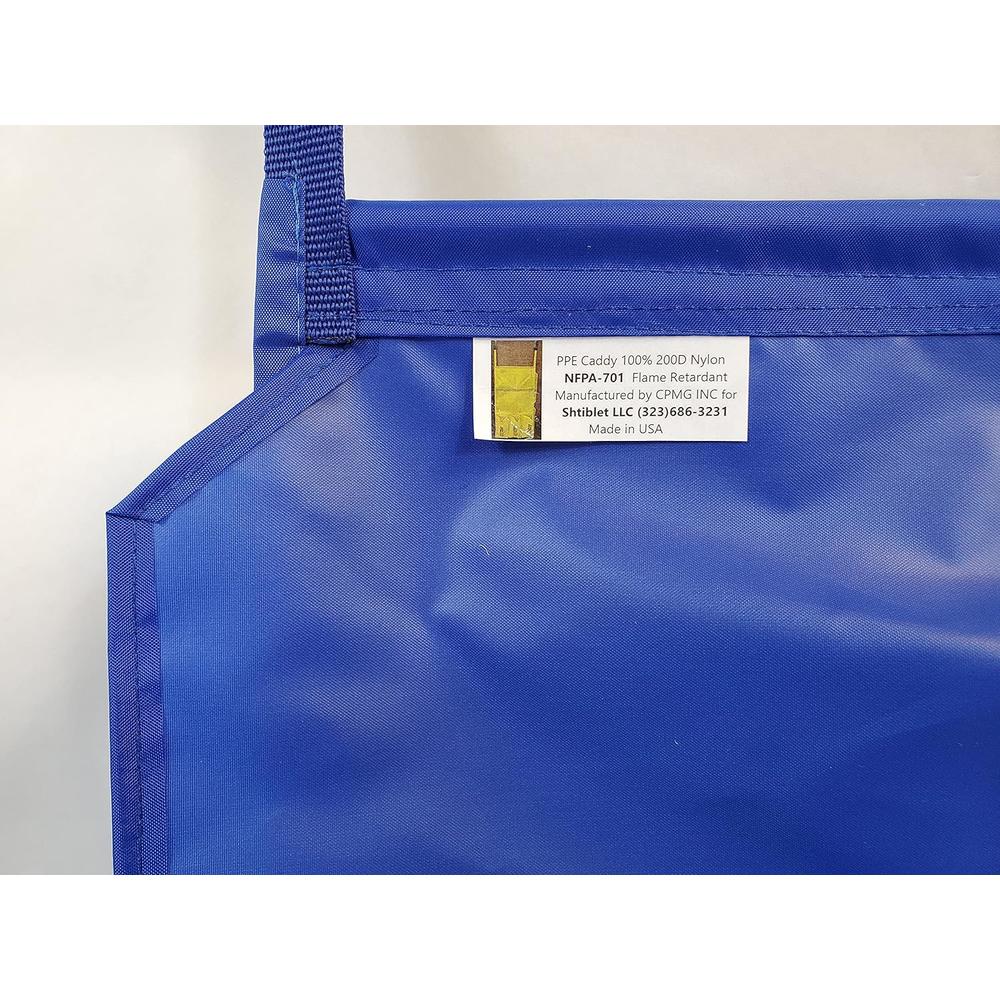 Generic Personal Protective Equipment (PPE) Isolation Door Caddy, Nylon Oxford NFPA-701 Large Scale Flame Retardant Coating 18.5 X 31 I