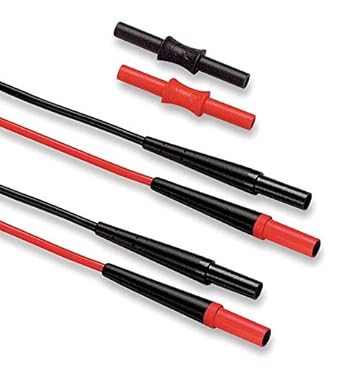 Generic Test Leads, 59 in. L, Black/Red