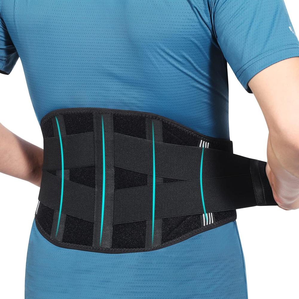 CUEHEAT Back Brace for Lower Back Pain relief - Lumbar Support Belt for Women, Adjustable Back Support Belt with 5 Stays, Lower Back Br