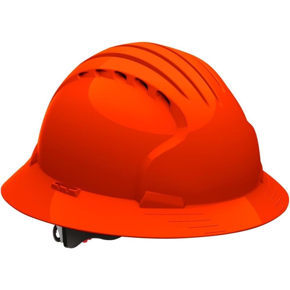 Evolution Deluxe 6161 Full Brim Hard Hat with HDPE Shell, Gray