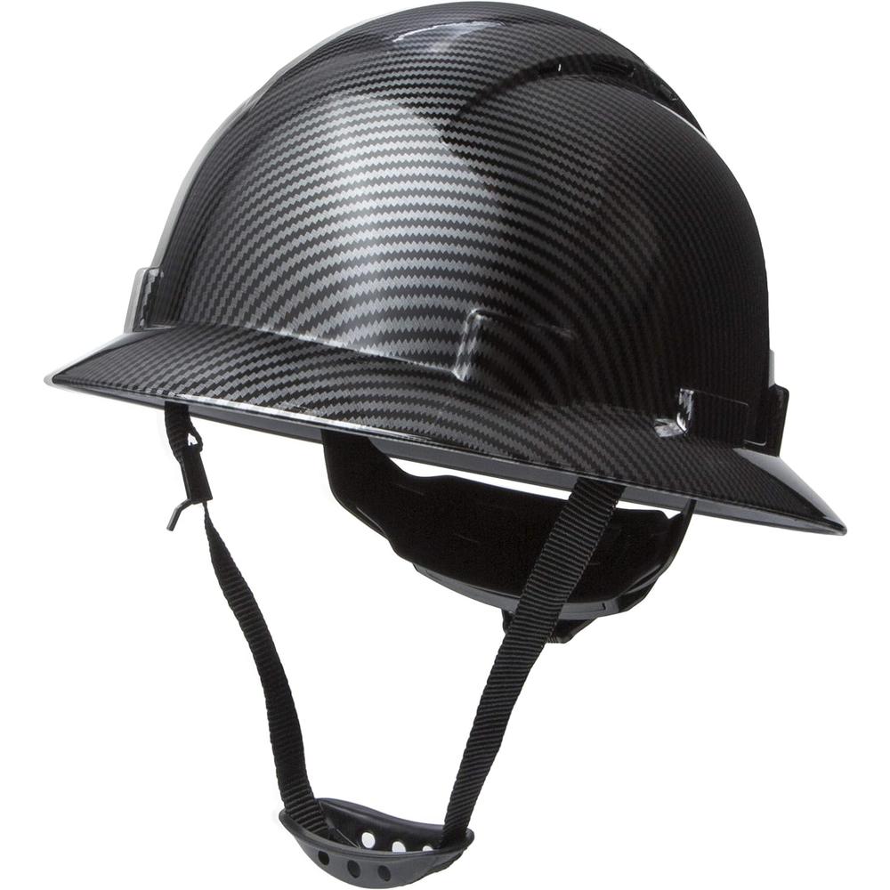Ridgerock Hard Hat Construction OSHA Approved Vented Full Brim Safety Helmet Black Carbon Fiber Design Hard Hats, Cascos De Construccion