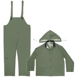 Custom Leathercraft CLC  Rain Wear R131M .35MM Green 3-Piece Rain Suit, Medium