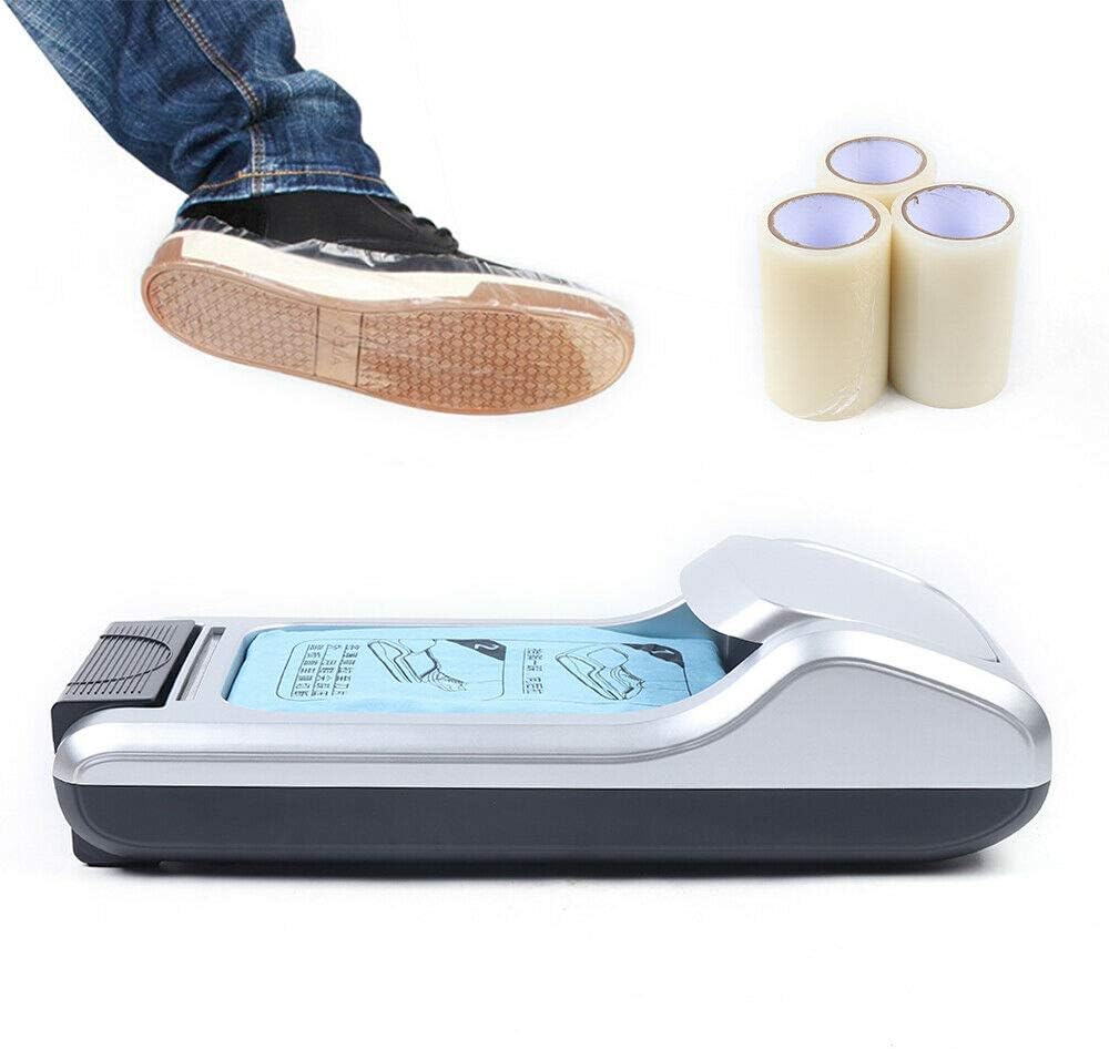 Ethedeal Shoe Wrapping Machine, Shoe Cover Machine Home Office Lab Automatic Shoe Film Machine, Portable Disposable Overshoes Dispenser