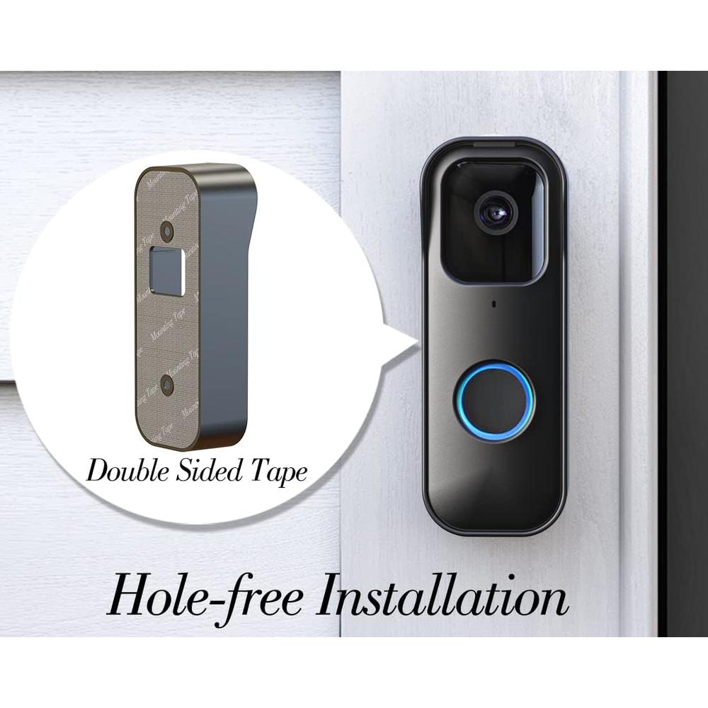 Tizomi Blink Doorbell Mount, Adhesive Door Mount for Blink Video Doorbell, No-Drill Mounting Bracket Accessories for Blink Doorbell Se