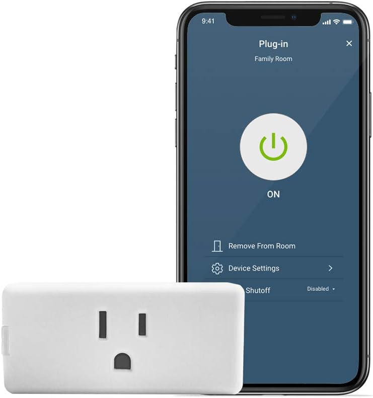 Leviton D215P-2RW Decora Smart Wi-Fi Mini Plug-In Switch (2nd Gen), Works with Hey Google, Alexa, Apple HomeKit/Siri, and Anywhere Comp