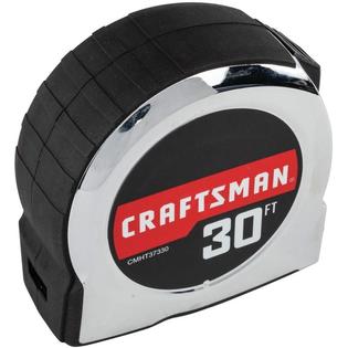 Craftsman Tape Measure, Chrome Classic, 30-Foot (CMHT37330S)