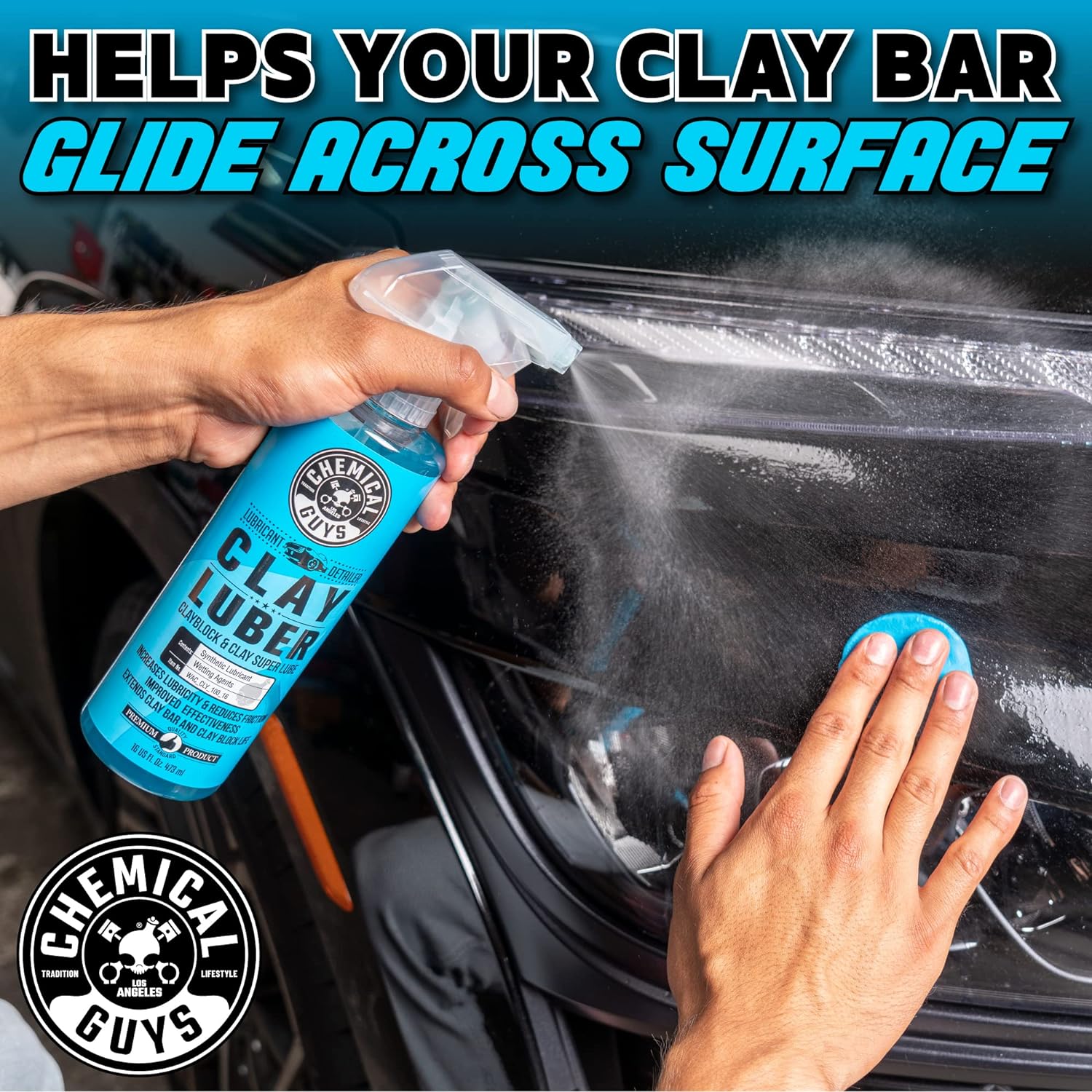 Chemical Guys WAC_CLY_100 Clay Luber Synthetic Lubricant with Wetting Agents for Clayblock and Car Detailing Clay (Works on Cars, Trucks, SUV
