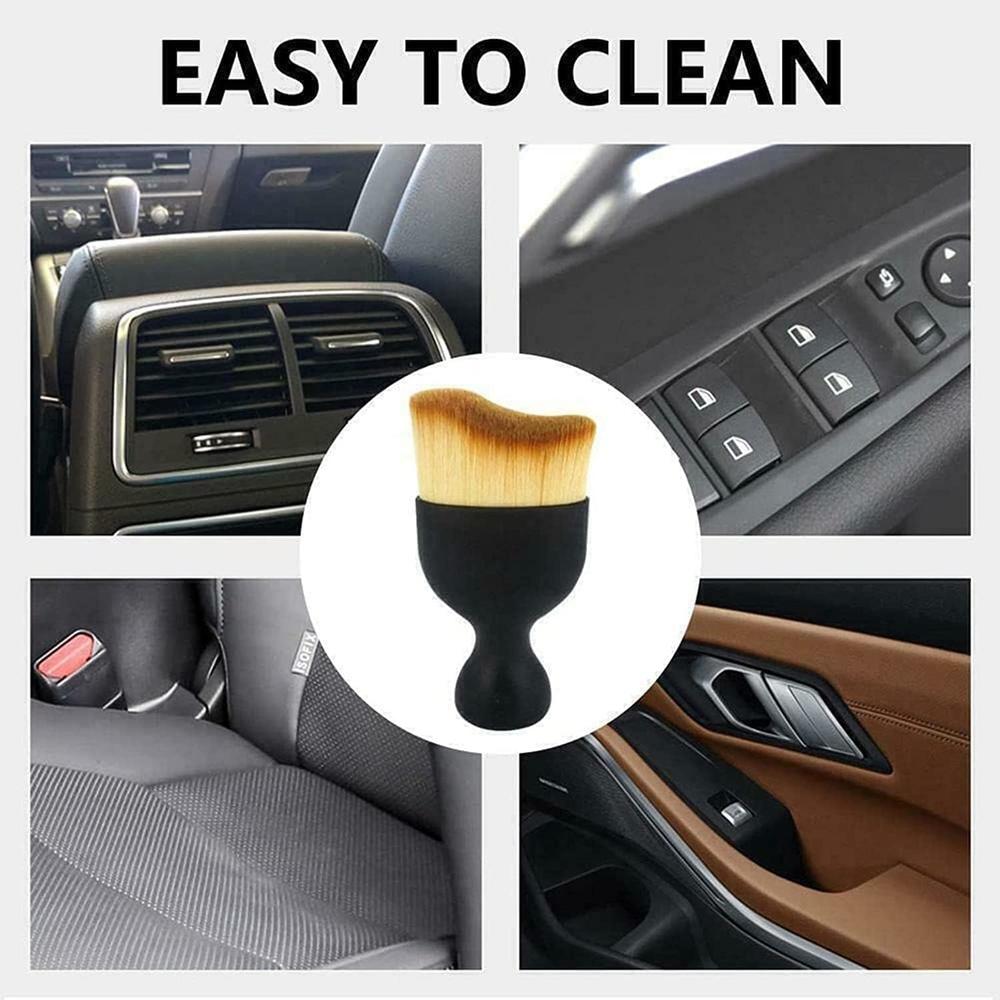 Xigua Zabernim Car Brush, Zabernim Car Interior Cleaning Tool, Car Cleaning Brush Dust Collectors, Curved Design Dirt Dust Clean Brus