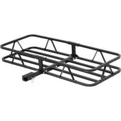 CURT 18145 48 x 20-Inch Basket Hitch Cargo Carrier, 500 lbs Capacity, Black Steel, 1-1/4, 2-In Adapter Shank