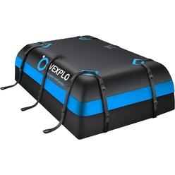 VEXPLO Car Roof Bag Waterproof Rooftop Cargo Carrier Bag, 16 Cubic Feet for All Cars with/Without Roof Rack, Contain Anti-Slip Mat 10
