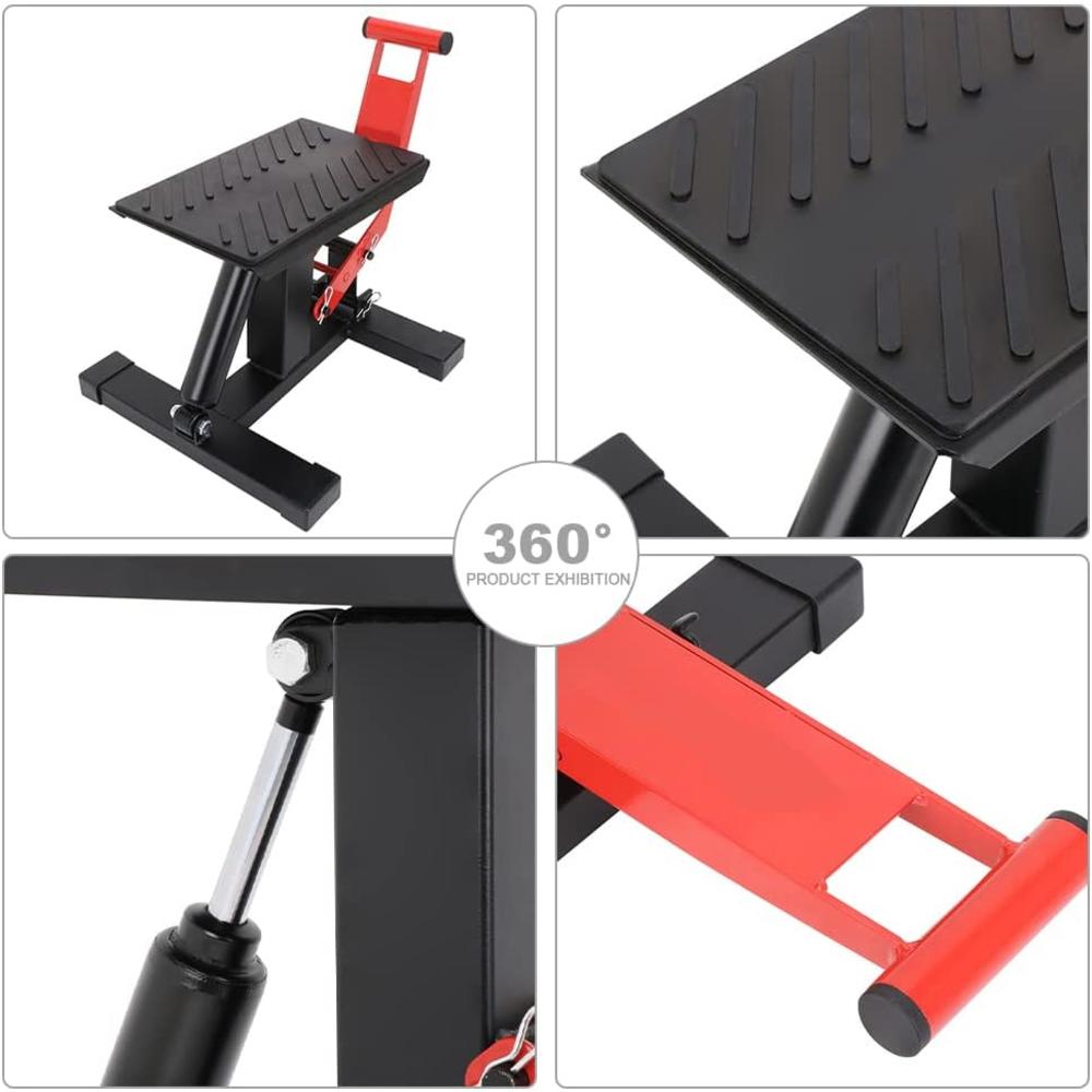 CHANGCHENG Motorcycle Dirt Bike Stand Jack Lift Table Height Adjustable Heavy Duty Repair Jack Hoist Stand Table Rack Lifting Stand