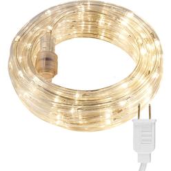 Ultrapro Escape LED Rope Lights, Warm White 3000K, Indoor or Outdoor, 16ft, Linkable, Perfect for Deck, Garden, Patio, Landscape Lightin