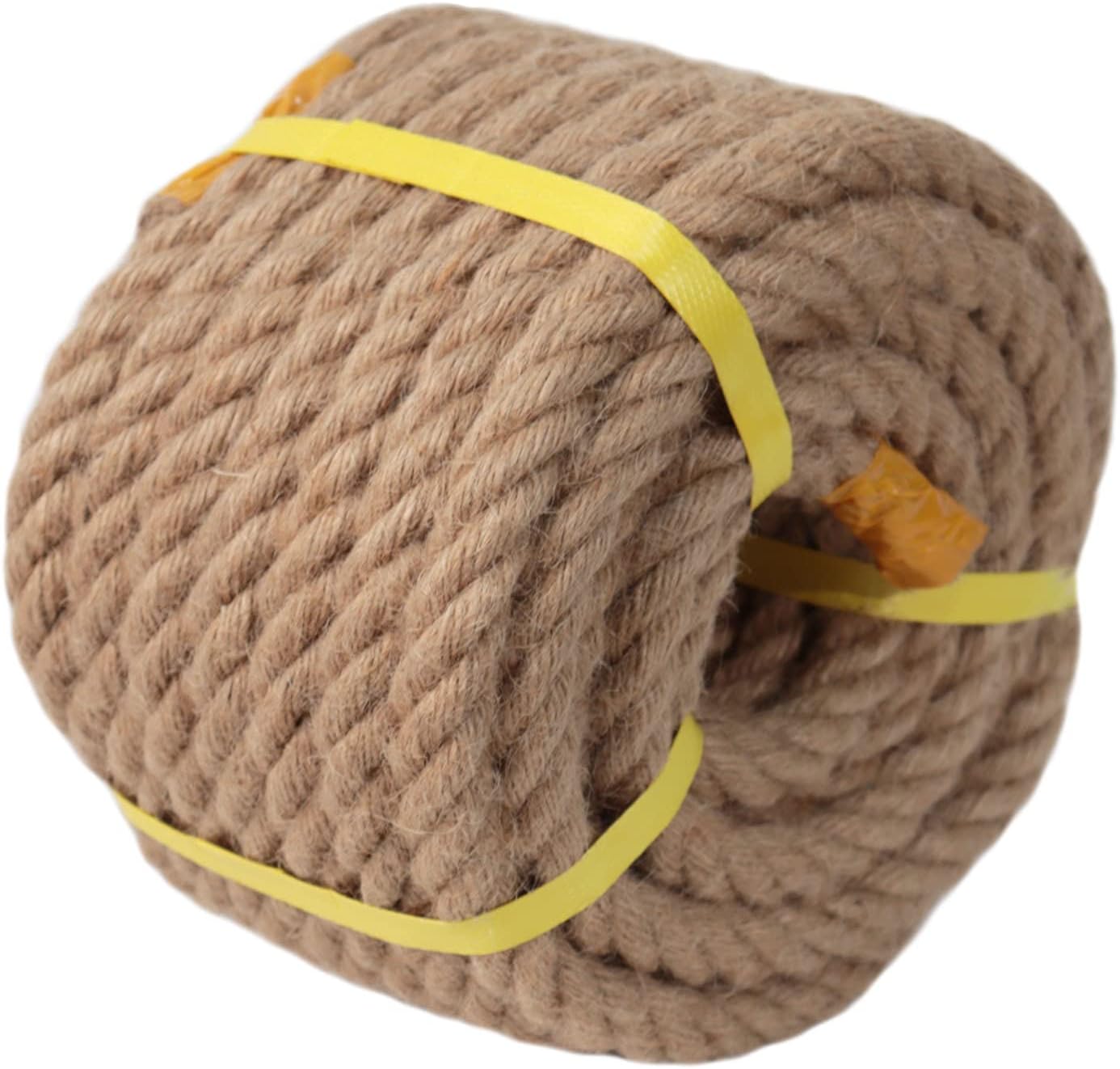 CRAYZA Twisted Manila Rope (3/4 in x 50 ft) Jute Rope Natural Hemp Rope for Crafting, Swing Bed, Railing, Docks
