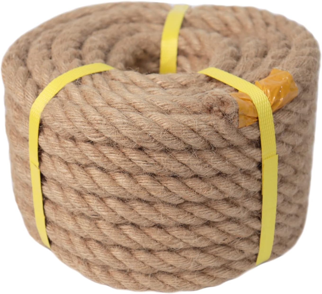 CRAYZA Twisted Manila Rope (3/4 in x 50 ft) Jute Rope Natural Hemp Rope for Crafting, Swing Bed, Railing, Docks