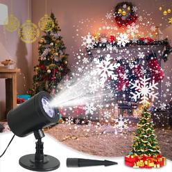 SFV Christmas Projector Lights Outdoor, Christmas Decorations Snowflake Projector Lights - Waterproof Snowflake Christmas Light Pro