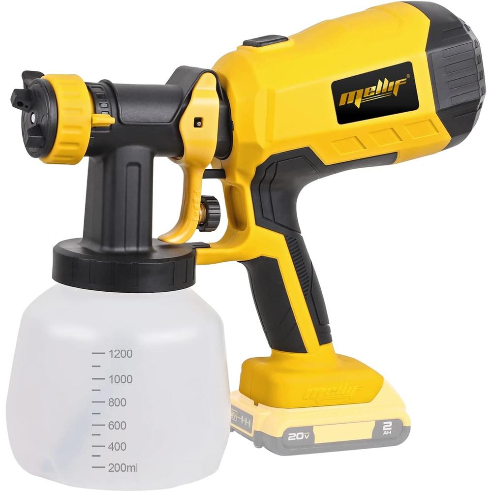 MORCLIN Cordless Paint Sprayer, for DEWALT 20V Battery Handheld HVLP Paint Gun with Brushless Motor | Suitable for Countless Painting,