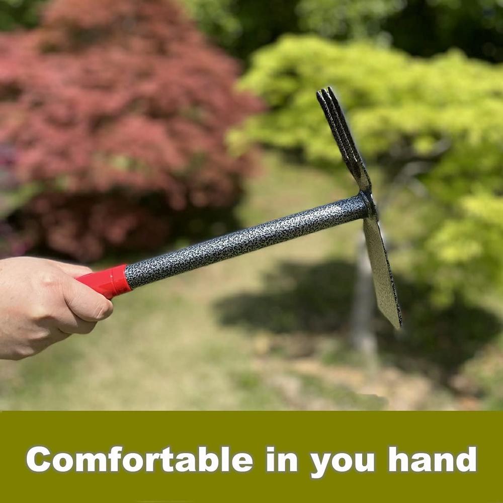 Zog trading co. LTD ZOG Garden Small Hand Digger and Hoe Combo Garden Tool,Garden Hoe and Cultivato,Dual Headed Weeding Tool,Hand Tiller is Bend Pr