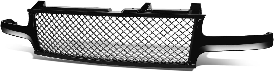 Auto Dynasty Front Upper Bumper Grille Grill Compatible with Chevy Silverado 1500 99-02 Suburban Tahoe 00-06, Diamond Meshed Style, Glossy B