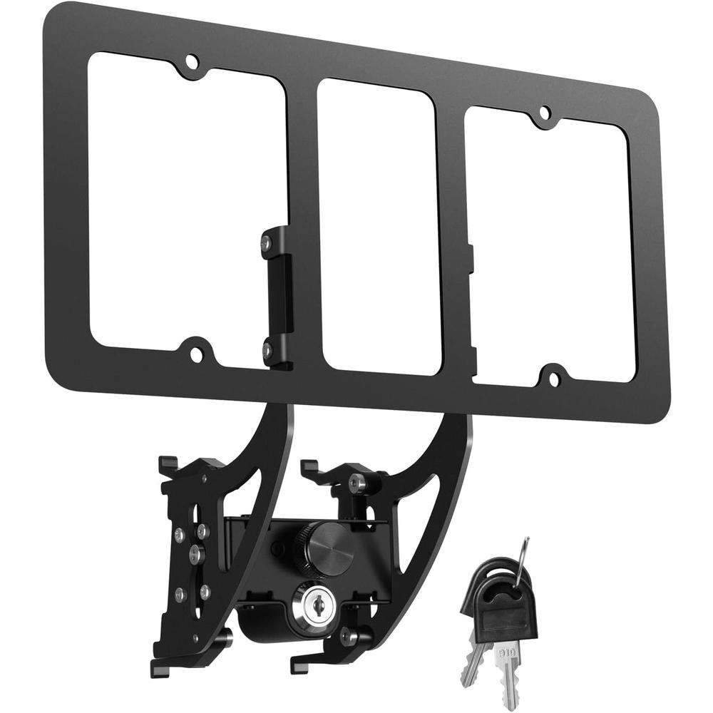 Muray Creative No Drill License Plate Holder for Tesla Model 3/Y, Front License Plate Bracket Mounting Kit with Anti-Theft Features, No Adhesi