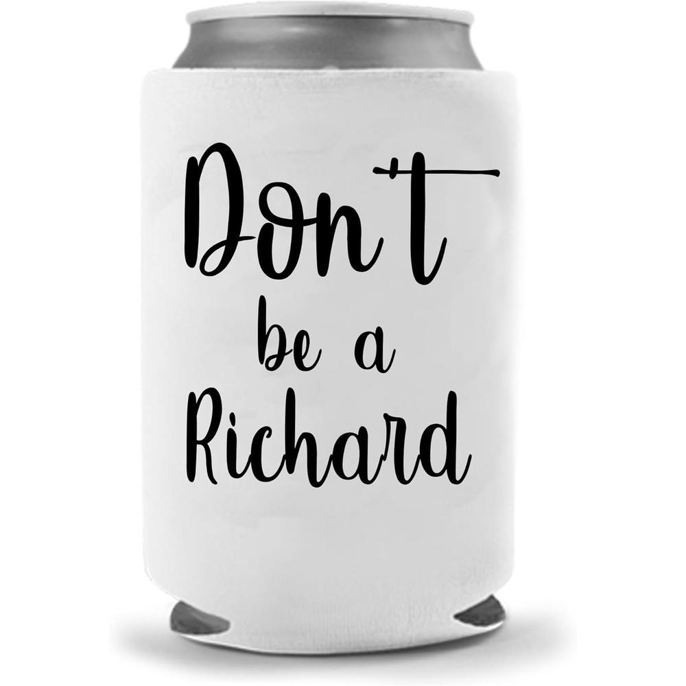 Gorilla Gadgets Cool Coast Products | Don't be a Richard Beer Coolie - Funny Gag Party Gift Beer Can Cooler | Funny Joke Drink Can Cooler | Bee